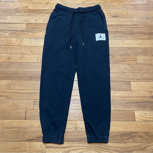 Jordan Black Joggers with Signature Logo - Picture 1 of 7